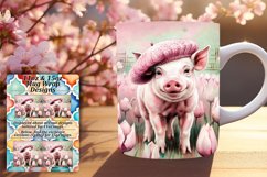 Quirky 15oz Mug Wrap Png Artwork , Animals Product Image 1