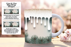 Colorful 11oz Mug Wrap Png Template , Christmas Product Image 1
