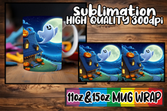 Cozy thoughts 11oz 15oz sublimation wrap, Ghost Product Image 1