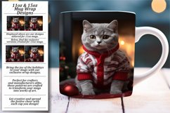 Xmas Cat Delight Mug Sublimation Product Image 1