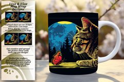 Rainbow Whisker Whimsy: Colorful Cat Mug Product Image 1