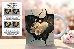 Garden Glamour: Sublimation Heart Mug Variety Product Image 1