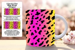 Chic Glittery Leopard Print Mug Wrap 11oz/15oz Style Product Image 1