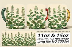 Floral Springtime Mug Wrap - Pattern 11oz 15oz Product Image 1