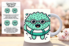 Sophisticated 15oz Mug Wrap Png , Monster Product Image 1