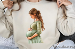 Mothers Day Pregnant Sublimation PNG Product Image 1