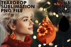 Elegant Teardrop Earrings Magic, Leopard Prints Product Image 1