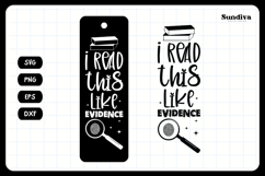 True Crime Bookmark Saying SVG | I Read This Like Evidence Product Image 3