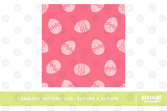 Easter Eggs Bunny Seamless Pattern PNG Sublimation Product Image 3