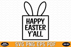 Happy Easter y&#039;all SVG Design | SVG Cut files Product Image 1