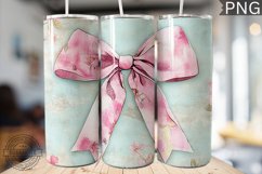 Spring Fling Bow Tumbler Wrap -High Quality 300 Dpi Product Image 1