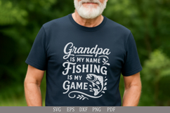 Funny Grandpa Fishing Quote Design for T-Shirts and Gifts Product Image 3