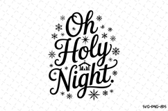 Oh Holy Night Svg | Christmas Svg | Svg Cut Files Product Image 1