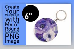 Botanical Beauty Circles: Sublimation Circle &amp; Keychain Product Image 1
