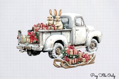White Rustic Christmas Clipart PNG Product Image 1