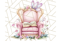 Bookish Fairy PNG Clipart, Whimsical Reading Elements Png Product Image 3