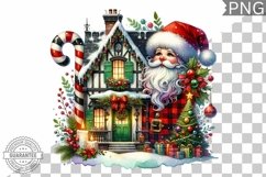 Christmas Santa Sublimation - Clipart PNG Design Product Image 1