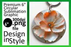 Floral Harmony: 3D Spring Round Designs PNG Product Image 1