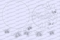 Butterly Welcome sign | Hello Welcome door sign Product Image 3