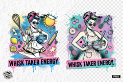 Vintage Summer Girl Baking PNG Product Image 1