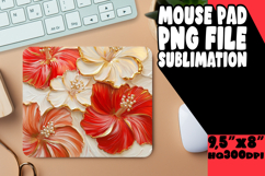 SWEET MOUSE PAD PNG MAGIC, 3D Flower Product Image 1