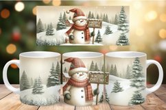 Mug Wrap Sublimation - snowman Product Image 1