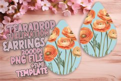 Charming Teardrop Design for Crafts , Flower Watercolor Product Image 1
