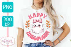 Pink Halloween sublimation PNG | Happy Halloween shirt PNG Product Image 3