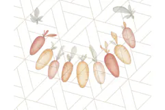 Spring Bunnies PNG Watercolor Bunny Clipart, Pastel Easter Product Image 3