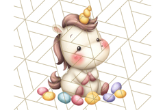 Cute Dessert Unicorn PNG Clipart with Cupcakes &amp; Candies Product Image 3