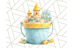 Sky Blue and Sunshine Yellow Summer Clipart PNG, Tropical Product Image 3