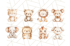 Stuffed Animal Nursery Clipart PNG Bundle, Pastel Plush Toy Product Image 2