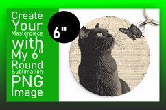 Delightful Feline Sublimation: Round &amp; Keychain Assortment Product Image 1