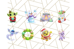 Alien Christmas Clipart, Cute Outer Space Holiday PNG Product Image 3