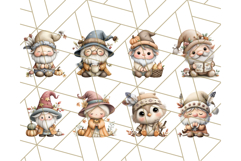 Fall Gnome Clipart PNG Cute Thanksgiving Gnomes Product Image 7