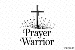 prayer warrior SVG | SVG Cut files | Cricut Product Image 1