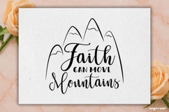 Faith Can Move Mountains SVG Engraved | Faith SVG Product Image 2