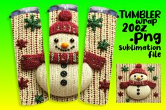 Sublimation Ready 20oz Design Files , Snowman Product Image 1