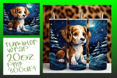 Colorful Dog Painting Tumbler Wrap - Abstract Art Product Image 1