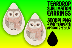 Sleek Teardrop Design for Sublimation , Valenines Animals Product Image 1