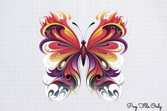 Smoke Butterflies Clipart PNG Product Image 1