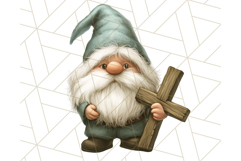 Easter Christian Gnome PNG, Religious Spring Sublimation Product Image 3