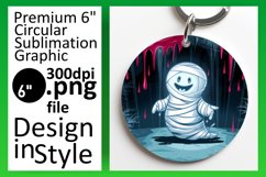 Elegant Keychain Round Design Template , Halloween Product Image 1