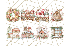 Scandinavian Christmas Gnomes Clipart PNG, Cute Gnome Png Product Image 7