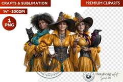 Autumn Witchcraft Clipart - Amber Spells witch PNG Product Image 1