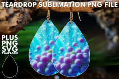 Radiant Teardrop Earrings Art, 3D Fruits Product Image 1