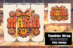 Custom 20oz Tumbler Wrap Download , Mama Product Image 1