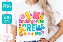 Kindergarten crew shirt PNG, Pre school Teacher sublimation Product Image 3