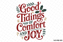 Good Tidings of Comfort and Joy Svg | Christmas Svg | Svg Product Image 1
