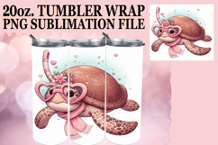 Whimsical nights 20oz tumbler wrap, Turtle Product Image 1